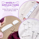 Tatiwoo 130 Pcs Knit Blockers Kits Blocking Knit Combs Pins Set For Knitting Knitting Tools Knitter Crochet With Flexible Tape Measure Ruler Silver TPins For Sewing Lace Or Needlework Projects Device