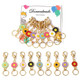 Doreenbeads Stitch Markers For Crocheting And Knitting Alloy Enamel Crochet Gifts For Knitting Weaving Sewing Accessories Quilting Jewelry Making