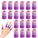 Asofelk 20Pcs Crochet Finger Guard 39Inch Finger Covers Compression Crochet Finger Sleeves For Knitting Finger Protector Breathable Finger Cushion For Writing