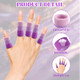 Asofelk 20Pcs Crochet Finger Guard 39Inch Finger Covers Compression Crochet Finger Sleeves For Knitting Finger Protector Breathable Finger Cushion For Writing