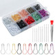 Volisau 300 Pcs Crochet Markers Calabash Pins With 18 Pcs Blunt Needles Metal Stitch Markers For Knitting Crocheting Crochet Accessories And Supplies Fabric Clothing Tag Diy Craft Project