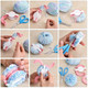 Rrigo Pom Pom Maker 4 Sizes Pompom Maker Tool Set For Fluff Ball Weave Diy Wool Yarn Knitting Craft Project For Kitting Lover30