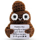 Hoedia Handmade Emotional Pickle Emotional Cucumber Crochet Doll Inspirational Gifts With Cards Cute Knitted Funny Support Pickle Potato Friend Birthday Blossom Cactus