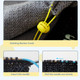 Rysuozi Knitting Barber Cords 2Pcs Odorless Knitting Accessories Kit For Needle With 20Pcs Metal Stitch Markers 40Pcs Plastic Stitch Markers Stitch Holder Cord Lock Needle Stoppers In Tin Box