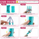 Enhon Cord Maker Portable Fringe Twister Handheld Cord Maker For Craft Yarn Making Twister For BeginnersGreen+Pink