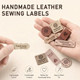 Togetrue 40Pcs Leather Handmade Tags Faux Made With Love Tags For Crochet Items Crochet Tags For Handmade Items Knitting Sewing Projects And Diy Crafts Style A Sewing Labels For Handmade Items Leather Tags