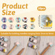 Exircy 10 Pcs Knitting Needle Stoppers Hexagon Print Knitting Needle Point Protectors Silicone Knitting Needles End Caps Needles Tip Cover For Knitting Accessories