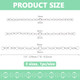 Benecreat 3 Size Clear Numbered Row Counter Chains Acrylic Counter Chains Bead Knitting Chain Knitting Stitch Markers Thread Weaving Accessories For Clothing Diy