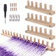 Dormiya 354 Chunky Knitting Blanket Loom Wooden Diy Weaving Loom Kit Adjustable Modular Blanket Frame With Assembly Hardware 3In1 Knitting Loom For Thick Yarn