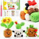 AUra 3In1 Learn To Crochet Kit For Beginners Kids And Adults Premium Pattern Sunflower Panda Cactus Hanging Pot Plant Beginner Crochet Kits With Easy Tube Yarn 3 Animal Pattern