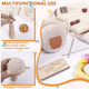 Yushen Colorful Mini Loom Darning Kit With Threads Knit Patch Kits Sock Darning Mushroom Egg Complete Mending Tools For Beginners Weaving Loom For Jeans Socks Repair Yellow Kit