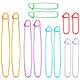 Sliverdew 12 Pcs Knitting Stitch Holder 6 Size Aluminum Yarn Stitch Holders Stitch Markers For Crocheting Practical Knitting Crochet Tools For Knitting Notions Or Crochet