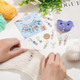 Nbeads 40 Pcs Star Number Stitch Markers Mixed Material Crochet Stitch Marker Removable Leverback Hook Locking Stitch Marker For Knitting Weaving Sewing Jewelry Making
