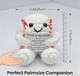 Jometo Ame Positive Crochet Baseball Gifts For Players and Fans Emotional Support Plush Crochet Funny Inspirational For Men Women Baseball Players