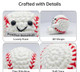 Jometo Ame Positive Crochet Baseball Gifts For Players and Fans Emotional Support Plush Crochet Funny Inspirational For Men Women Baseball Players
