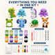 Ebzoyor Crochet Kit For Beginners 8 Cute Animal Amigurumi Projects With StepByStep Video Tutorials Diy Crochet Starter Kit With Yarn Hook Stuffing and Supplies Creative Craft For Adults And Teens