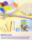 Fiveizero 200 Pcs Stitch Markers 10 Color Knitting and Crochet Markers With Clip Sewing Needles Plastic Eyelets For Diy and Craft Sewing