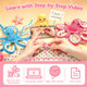 Magimuse Crochet Kit For Beginners Octopus Family Amigurumi Craft Kit Includes StepByStep Video Tutorials And 40% More Yarn Ideal For Beginner Crochet Projects