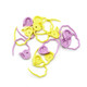 Clover Quick Locking Stitch Markers Large 12/Pkg