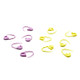 Clover Quick Locking Stitch Markers Large 12/Pkg