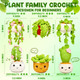 Magimuse Crochet Kit For Beginners Crochet Starter Kits Amigurumi Craft Knitting Crocheting Kits With StepByStep Video Tutorials 6 Pack Hanging Potted Plants Family40%+ Yarn