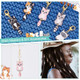Nbeads 28 Pcs Cat Stitch Markers Enamel Crochet Stitch Marker Charms Removable Lobster Claw Clasps Locking Stitch Marker For Knitting Weaving Sewing Jewelry Making