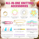 Feekoon 2 Pack Basic Knitting Tools Accessories Supplies With Case Knit Set Lots Knitting Supplies Set With Stitch Markers Plastic Sewing Needles Cable Needles For Sewing And Weaving