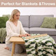 Maileiduo 48 Chunky Blanket Loom Wooden Knitting Loom Kit For Chunky Yarn Blanket Loom For Chunkyyarn Throws Thickyarn