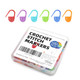 Flickzo 100Pcs Crochet Stitch Markers By Flickzo Locking Stitch Markers With Storage Case Plastic Safety Pins For Knitting and Crochet Colorful Yarn Accessories For Crochet Tools and Supplies