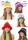 King Cole Ladies Double Knit Knitting Pattern Striped Or Fruit Pattern Hats 5864