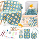 Fitsu Crochet Kit For Beginners Daisy Granny Square Blanket Crochet Starter Kit With Yarn Hooks StepByStep Book and Video Tutorials Easy LearnToCrochet Set For Adults And Beginners