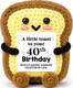Jeangamo A Little Toast To Your 70Th Birthday Mini Funny Handmade Crochet Toast 70 Year Old Birthday Gifts For Women Mom Grandma Sister Friend Her Happy 70Th Bday Decorations Female Ideas