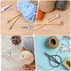 Gjinxi 18 Pcs Knitting Needle Stoppers Hexagon Knitting Stitch Holders Needle Caps Silicone Point Protectors For Knitting Accessories And Gadgets