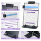 Unimeix Paper Stand Chart Knitting Pattern Holder With 8 Replacement Magnets Cross Stitch Supplies And Accessories For Crafts Work 12 L X 84 W