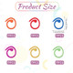 Hariendny 102 Pcs Metal Spiral Stitch Markers Knitting Markers Rings Crochet Stitch Rings Colorful Markers Stitch Crochet Locking Markers For Diy Craft Project Knitting And Crocheting