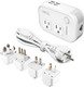 Foval Power Step Down 220V To 110V Travel Voltage Converter International Power Adapter For Hair Straightener Curling Iron With 4-Port Usb Charging Us/Uk/Au/It/Eu Universal Plug Adapter White Foval Power Step Down 220V To 110V Travel Voltage Converter International Power Adapter For Hair Straightener Curling Iron With 4-Port Usb Charging Us/Uk/Au/It/Eu Universal Plug Adapter White