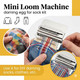 Milincott Knit Patch Kit Patchmaker 20 21 Hooks Visible Knitpatch Mending Kit Darning Loom Diy Patch Repair Tool For Jeans Socks Sweaters For Beginners Sewing Repair Tool 21 Hooks
