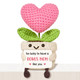 Heartglint Nurse Gifts Mini Handmade Crochet Pink Heart Flower Nurse Essentials Positive Support Graduation Gifts Nurses Week Presents For Women