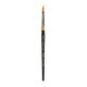 Kingart Premium Original Gold 99008 Miracle Wedge Tri Brush Series Artist Brush Golden Taklon Synthetic Hair Short Handle For Acrylic Watercolor Oil And Gouache Painting Size 8