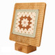 Uniqus Crochet Blocking Board 118 Bamboo Blocking Mat With 10 Pins Stand and Storage Box Foldable Blocking Board For Granny Squares Knitting and Crochet Gifts