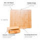 Uniqus Crochet Blocking Board 118 Bamboo Blocking Mat With 10 Pins Stand and Storage Box Foldable Blocking Board For Granny Squares Knitting and Crochet Gifts