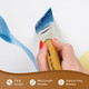 Silver Brush Limited Silver Jumbo White Taklon Brush Angle Series 8506 Size 40