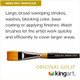 Kingart Original Gold 95501 1/2 Flat Wash Series Premium Golden Taklon Multimedia Artist Brushes For Acrylic Watercolor and Oil