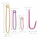 Mnvhoky Aluminum Cable Stitch Holders Set Colorful Knitting Cable Needles And Stitch Holder Pins With Bent Tapestry Needles For Yarn Sewing and Knitting9Pcs
