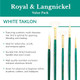 Royal and Langnickel Brush Manufacturing Royal And Langnickel Zip N Close 12Piece Brush Set White Taklon