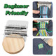 Sulieschen Knit Patch Kit Knitpatch Patchmaker 20 KitKnitting For Beginners Portable Patch Darning Kits Patchwork Weaving Tool Set For Quickly Sewing Repair Sewing 14 Hooks
