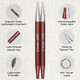 Knitpro Zing Deluxe Interchangeable Needle Set 5 13Cm 8 Us Sizes 4 To 11