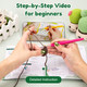 Karsspor Karspor Crochet Beginner Kit Beginner Crochet Starter Kit For Adult Crochets Set 6 Pcs Crocheting Succulents StepByStep Instructions and Video Tutorials Learn To Knitting Kits For Adults Beginner