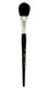 Silver Brush Limited 5619S1 Silver Mop Short Handle Blender Brush Black Oval 1Inch