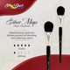 Silver Brush Limited 5619S1 Silver Mop Short Handle Blender Brush Black Oval 1Inch